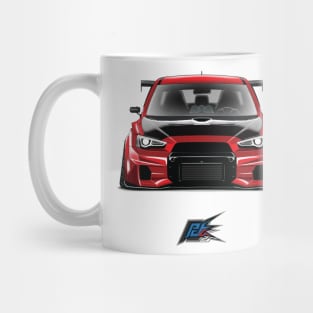 varis mitsubishi evox red Mug